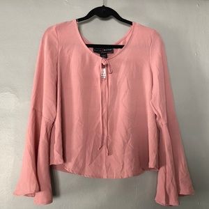 Polly & Esther Womens Pasant Knit Blouse